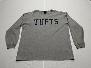 Tufts University (MA) Camicia Uomo Manica Lunga Pesante Taglia Large - Foto 1 di 6