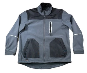 Y2K Sears Craftsman Tools Winter Full Zip Jacket Grey & Black • Size XXL - Picture 1 of 16