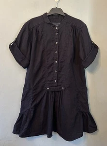 Vestido Camisa French Connection Azul 100% Algodón Talla S Manga Corta - Imagen 1 de 8