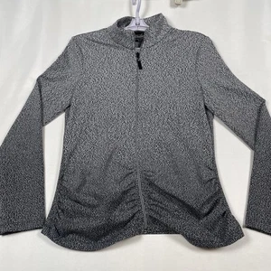Frank Lyman Designs Damen Jacke Größe Medium weiß schwarz durchgehender Reißverschluss FL Weekend - Bild 1 von 6