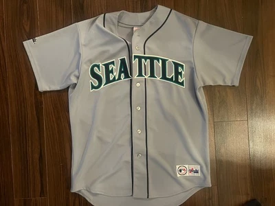 Authentic Majestic Blank Seattle Mariners On Field Jersey Men's Large RARE VTG - Image 1 of 4