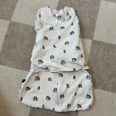 Saco de dormir Halo Swaddle NB recién nacido 0-3 meses, 6-12 libras, 100 % algodón pingüinos Foto 1 de 4