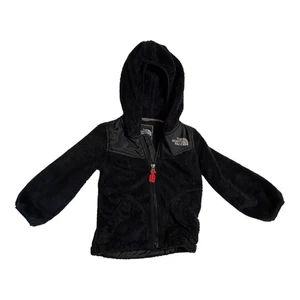 The North Face Jacket Girls XXS/TTP Black Full Zip Fleece Pocket Embroidered - Picture 1 of 8