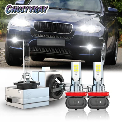 For Buick Enclave 2008-12 faro delantero HID blanco alto-bajo+luz antiniebla LED - Image 1 of 4