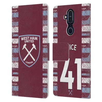 WEST HAM UNITED FC 2022/23 PLAYERS HOME KIT LEATHER BOOK CASE FOR NOKIA PHONES - Image 1 of 4