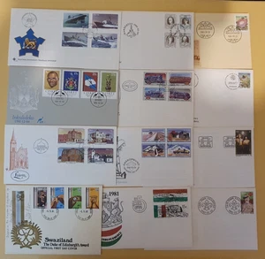 12 X SOUTH AFRICAN FIRST DAY COVERS, 1970S - 1990S, VARIOUS SUBJECTS. #3284 - Picture 1 of 13