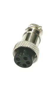 61-605, 5 Pin Female In-Line CB Mic or Ham Radio Microphone Connector - Picture 1 of 2