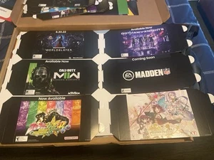 Lot (6)Gamestop Promo Mini Poster Banners 21"x9"Batman call of duty + more - Picture 1 of 11