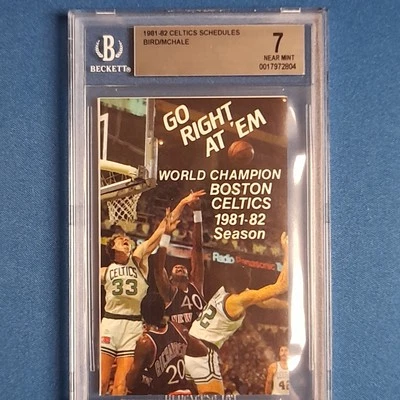 Larry Bird 1981 primer calendario PRO W McHale novato Boston Celtics BGS 7 RC HOF 🏆 Foto 1 de 4