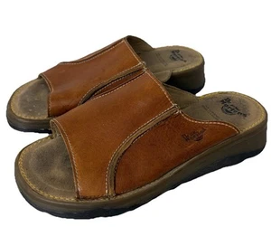 Dr. Martens Air Wair Womens Size 5 Open Toe Mule Brown Leather Sandal Y2K Chunky - Bild 1 von 8
