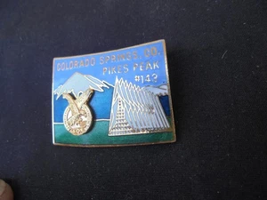COLORADO SPRINGS, CO. ENAMEL EAGLES PIN PIKES PEAK #143 FOE - Picture 1 of 3