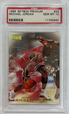 1998 Skybox Premium #23 Michael Jordan PSA 10  - Image 1 of 2