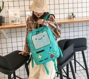 Mochila de lona para damas Anime Hora de aventuras Beemo BMO Regalo - Imagen 1 de 9