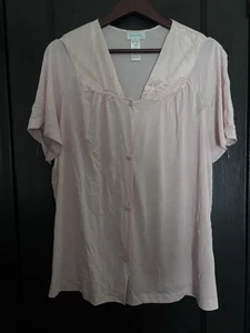 Top de pijama vintage Vanity Fair forma exquisita 90807 rosa talla 2XL - Imagen 1 de 4
