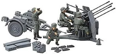Tamiya 32554 1/48 Tedesco 20mm Flakvierling 38, Kit Di Modello In Plastica 25542 - Immagine 1 di 3