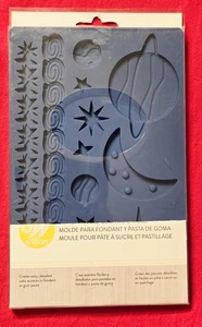Wilton Weltraum Fondant & Gummi Paste Silikon Form Marke 5 x 8 Zoll - Bild 1 von 2