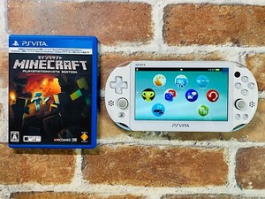 PS Vita Light Blue / White PCH-2000 ZA14 SONY PlayStation Japan Mine Craft Fast