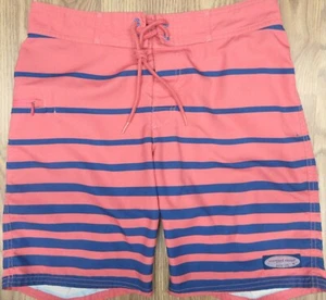PANTALONCINI DA BAGNO VIINEYARD VINES DA UOMO NON FODERATI POLIESTERE SALMONE & MARINO taglia 28 - Foto 1 di 4