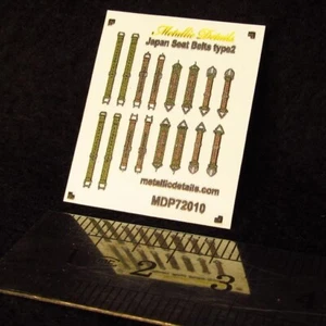 3D Decals Japan seat belts WWII type 2 Scale 1:72 Metallic Details MDP72010 - Picture 1 of 2