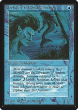 Merfolk of the Pearl Trident Beta HEAVILY PLD Blue Common MAGIC CARD ABUGames