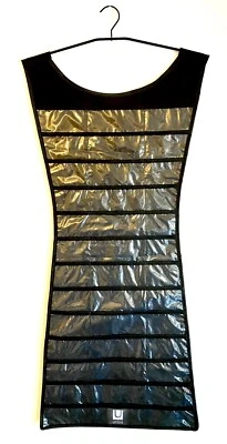 Soporte organizador de joyas colgante Umbra negro 39 piezas y 24 aros traseros Foto 1 de 3