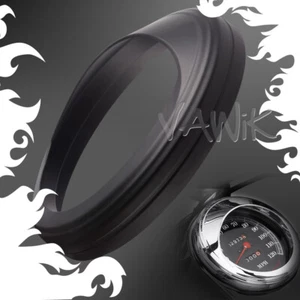 VAWiK aluminum black 5" Odometer Gauge Cover fits Harley '10-'15 Fat Boy Lo - Picture 1 of 5