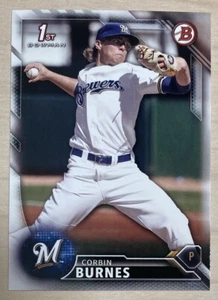 Corbin Burnes - Bowman Draft 2016 #BD-89 - MILWAUKEE BREWERS - Imagen 1 de 2
