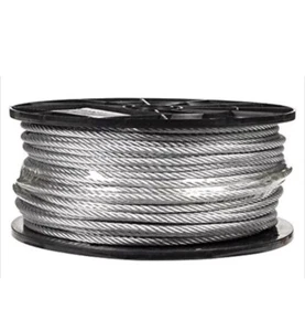 Cable galvanizado de 3/16" cable de acero 7x19 (250 pies) Campbell 7000627 840 SWL - Imagen 1 de 1