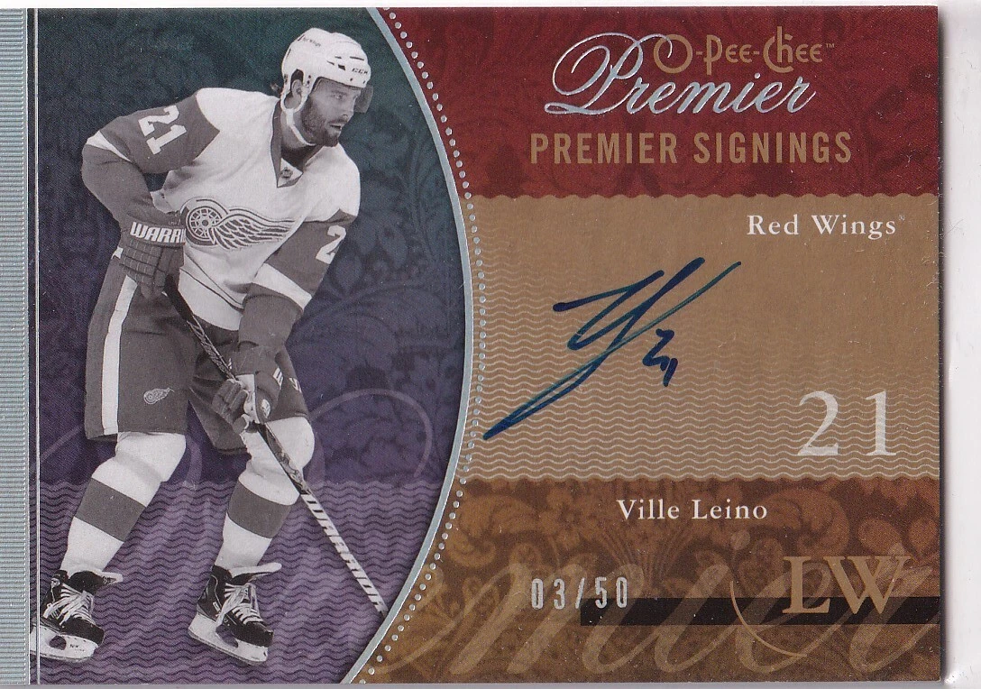 09/10 OPC PREMIER VILLE LEINO SIGNINGS AUTOGRAPH AUTO /50