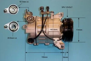 AutoAir Aircon Compressor 14-0075P For Volvo S60 II 2012-2015 Lifetime Warranty - Picture 1 of 4