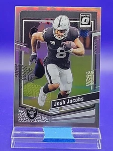 Josh Jacobs 2023 Donruss Optic Silver Holo Prizm SP 🔥 Raiders - Picture 1 of 2