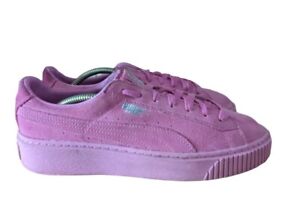 Puma Suede Classic Mono Reflect Casual Shoe US Women's 10 Pink Sz 9.5