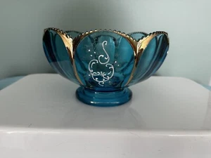 EAPG Northwood Glass Nestor Cobalt Blue Pedestal Bowl 1902 - Picture 1 of 8