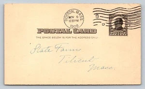 c1908 Boston To State Farm Titicut MA J.N. Smith Co. Shipping Update 1c McKinley - Picture 1 of 2