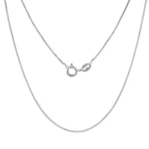 Sterling Silber 1 mm Box Kette Halskette oder Armband, Nickelfrei, Made in Italy - Bild 1 von 4