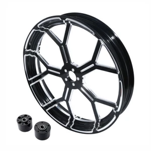 Llanta delantera de 26" buje de doble disco para Harley Touring Street Glide sin ABS 08-21 - Imagen 1 de 6