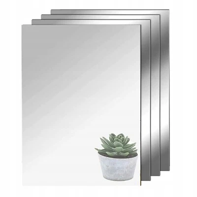 Wandspiegel Klebespiegel Spiegelfliesen Selbstklebend 40x30cm Glas HD Türspiegel - Bild 1 von 4