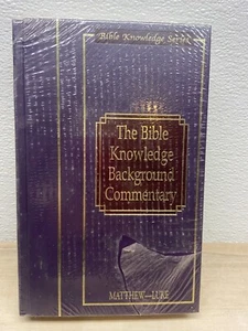 The Bible Knowledge Background Commentary Mathew-Luke Hardcover Sealed - Picture 1 of 7