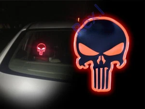 The Punisher SEAL SKULL Patch Reflective in the dark Red - Picture 1 of 3
