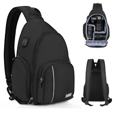 Men Camera Backpack Crossbody Shoulder Sling Bag for Canon Sony DSLR SLR Camera