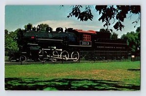 Postcard Railroad Train Toronto Hamilton Buffalo Railway 103 Steam 1960s Chrome - Picture 1 of 2