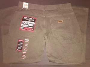 NWT Mens Rocky Outdoor Gear Jeans Relaxed Fit Size 42 x 32 Smoke Green - Picture 1 of 8