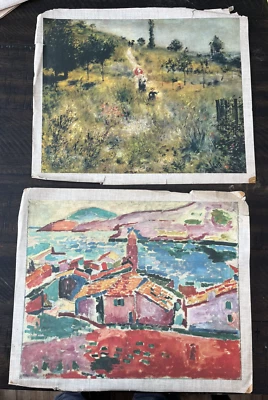 Henri Matisse Pierre Renoir Imprime Paisagem em Collioure Estrada Danos de Escalada - Imagem 1 de 4