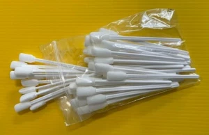 50 PK. 5.07' Rectangular 1/2" Foam Mitt Swab. White Custom Polyurethane Foam - Picture 1 of 3