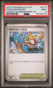 2023 Pokemon KOREAN World Championships Paradise Resort SV-P PSA 9 MINT - Imagen 1 de 2