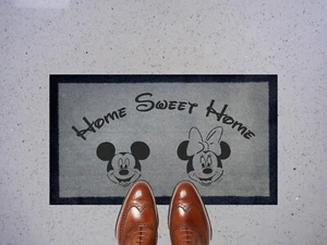 Tappetino interno lavabile Disney 40x70 cm Topolino e Minnie casa dolce casa - Foto 1 di 17