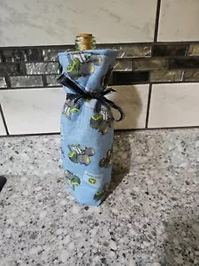 Sky Blue reusable-Wine Tote-John Deer-Gift- Gift for Him- Gift for Friend- Gift - Picture 1 of 1