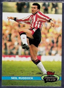 TOPPS 1992 STADIUM CLUB-#186-SOUTHAMPTON-MILLWALL-TOTTENHAM-NEIL RUDDOCK - Picture 1 of 1