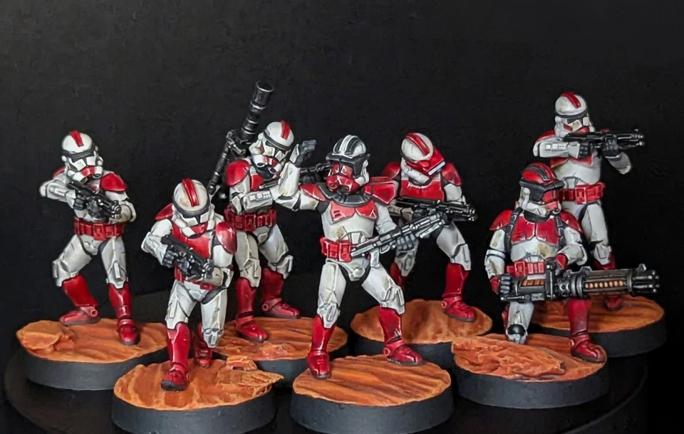 FFG Star Wars: LegionPhase II Clone Troopers Pintado Coruscant Guard Fuera de Stock Foto 1 de 1
