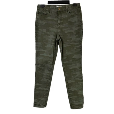 Pantalones de mezclilla para mujer Sanctuary 10 verdes camuflados tiro alto ajustados elásticos occidentales Foto 1 de 4